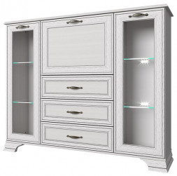 Модульная мебель АНРЭКС TIFFANY Тумба 2V1D3S цвет вудлайн кремовый (5 уп.)