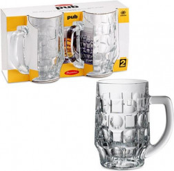 Набор кружек (2пр.) &quot;Паб&quot; 55289 (0,5л) 1/6шт. PASABAHCE 55289B