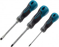 Набор отверток GROSS Набор отверток комбинированный 3 шт, S2, трехкомпонентная рукоятка