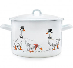 Кастрюля ЭСТЕТ ЭТ-72782 "Гуси" 4.3л 55358