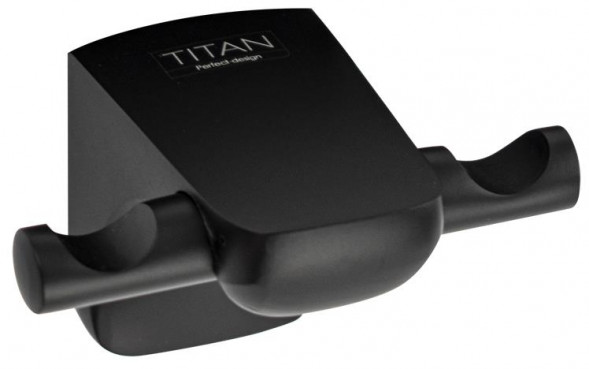 Крючок TITAN 76114 Крючок двойной , чёрного цвета