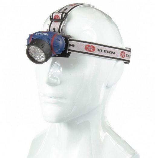 Фонарь налобный STERN Фонарь поисковый, аккумуляторный, 19 LED 90563