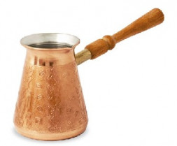 Турка TIMA А-300с Арабика медная средняя 0,30л (цельная) с сьемной ручкой