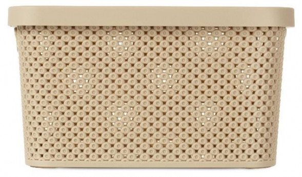 Ящик для хранения HOBBY LIFE HL041260L Ящик для хранения DIAMOND латте 7л с крышкой