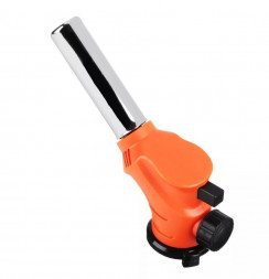 Горелка газовая ЧИНГИСХАН Горелка газ. с пьезорозжигом, свободн. вращ., цанговый захват, шир. сопло; 12х4х11,5см 116-002