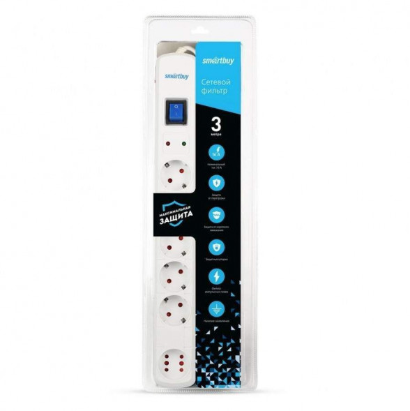 14690626052809 SMARTBUY (SBSP-30W-Pro) - 6 роз х 3,0 м- белый