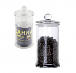 Стеклянная банка MALLONY Стеклянная банка для сыпучих продуктов с крышкой BANCA, объем: 0.9 л (003602)