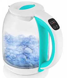 Электрочайник KITFORT KT-6140-3 бело-бирюзовый