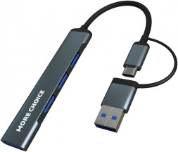 USB-хаб MORE CHOICE (4610196407819) HUB03