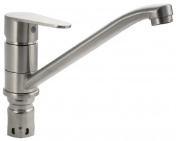 Смеситель для кухни MAGNUS 9243 Смеситель кухонный излив 25 см, шаровый, из нерж. стали марка 304