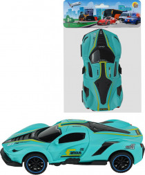 Игрушка РЫЖИЙ КОТ Машина-перевертыш, 16,5Х23см, голубой (арт. И-8643)