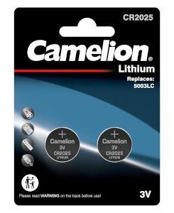 Бабатейка CAMELION (15245) CR2025 BL-2 (CR2025-BP2) литиевая