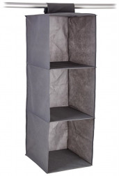 Система хранения вещей POLINI Чехол для одежды на молнии Polini Home, 60х80 см, серый (1уп)