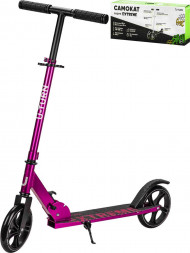 Самокат РЫЖИЙ КОТ 2-х колесный EXTREME (колеса PU 180мм, 88,5х102,5см, до 80кг) розовый СМК-1845 ПП-00218025