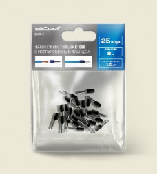 Наконечник-гильза DUWI 26686 0 Наконечник-гильза Е1508 1,5мм2 с изолированным фланцем