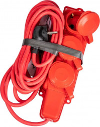 Удлинитель колодка КОСМОС YKsm5m-3g(16A)KG-R рыжий