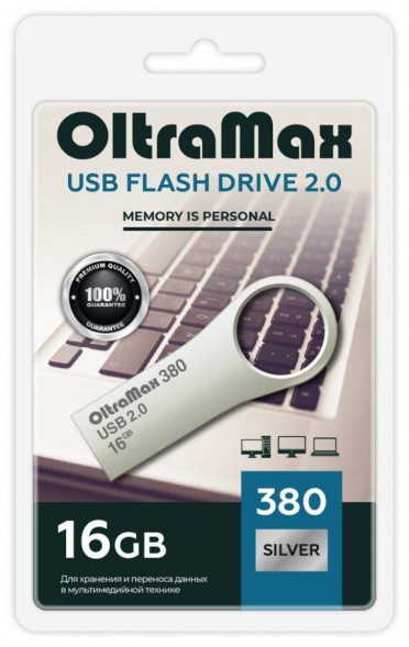 USB-флэш OLTRAMAX OM-16GB-380-Silver 2.0