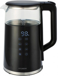 HYUNDAI Чайник электрический HYK-G5403 1.7л. 2200Вт черный корпус: стекло