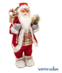 новогоднее украшение WINTER GLADE Санта Клаус 60 см M96 (2)