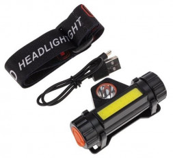 Фонарь налобный REXANT (75-7839) Фонарь налобный NEW AGE, трехрежимный, поворотный, сверхлегкий, с магнитом ,черный