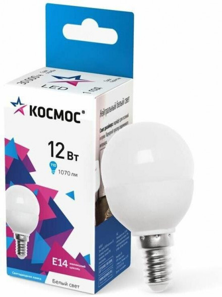 Лампа светодиодная КОСМОС LKECLED6.5WGL45E1445