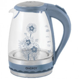 Чайник электрический ENERGY E-279 (164084) стекло синий