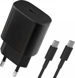 СЗУ DEFENDER (83225) UPA-125 25W,USB C,кабель Type-C,черный