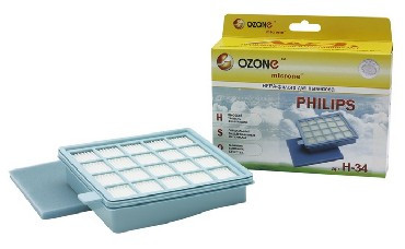 Аксессуары д/пылесосов OZONE microne H-34 набор фильтров для пылесоса Philips