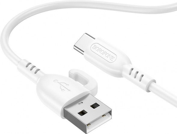 BOROFONE (6974443389937) BX91 USB 3.0A для Type-C White 1 м