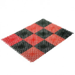 Коврик VORTEX 23006 Коврик ТРАВКА 42*56см черно-красный
