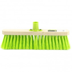 СИБРТЕХ Щетка деревянная для подметания пола, 280 мм, 5 рядов, прямая тулейка с резьбой, без черенка 84614