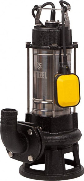 Насос DENZEL Фекальный насос FP1800KS, 1800 Вт, напор 17 м, 26000 л/ч, ножизмельчитель 99806