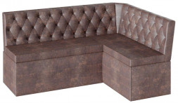 Скамья угловая со спальным местом BONMEBEL Скамья угловая Венеция ткань коричневая (3 пак.)