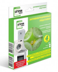 Антивибрационные подставки LE`STER LS-001 для СМ и ПММ, цвет прозрачный (компл)