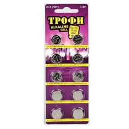 Элементы питания ТРОФИ G13 (357) LR1154, LR44 (10)