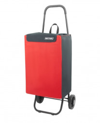 Тележка ИСТОК СТПС13 Сумка-тележка "Попутчица" с сиденьем красный/чёрный