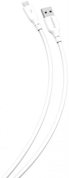 Кабель SMARTBUY (iK-12-S25w) S25 MicroUSB белый, 3А, soarer,TPE