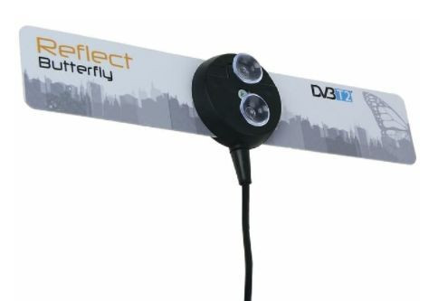 Антенна комнатная REFLECT BUTTERFLY 5V (активная, DVB-T2, без б/п, 33 дБ, коробка)