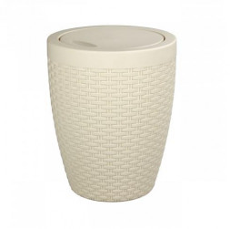 Корзина АЛЬТЕРНАТИВА М1790 для мусора Плетенка 8л (с крышкой)