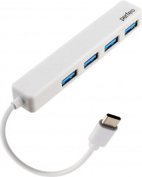 USB разветвитель PERFEO (PF D0788) USB C-HUB 4 Port, (PF-H039 White) белый