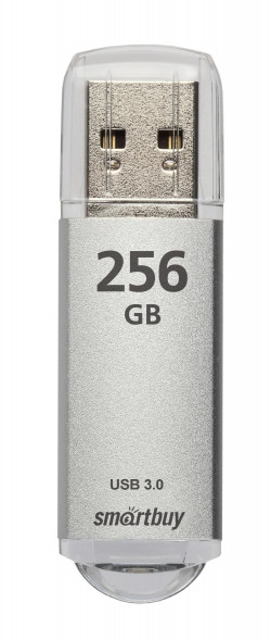 USB флэш SMARTBUY 256 GB V-CUT SILVER USB3.0