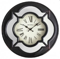 Часы настенные ENERGY ЕС-123 круглые, зеркальные вставки (009497)