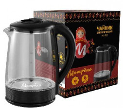 Чайник электрический МАТРЁНА MA-009 стекло черный