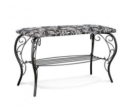 Банкетка SHEFFILTON Грация 685 металл/гобелен черный/Зарина (825188)