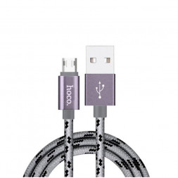 Кабель HOCO (6957531032205) X2 USB (m)-microUSB (m) 1.0м - матовый