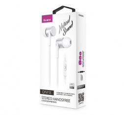 Наушники-гарнитура OLMIO &quot;ONYX&quot; 3.5мм, серебристые (39201)