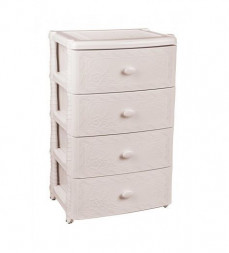 Комод АЛЬТЕРНАТИВА М6838 Флоран 4-х секцион. широкий (сл.кость)