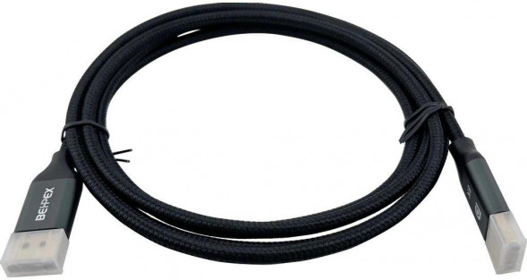 NONAME Кабель Display Port V1.4, DisplayPort (m) (прямой) - DisplayPort (m) (прямой), GOLD , 2м, черный