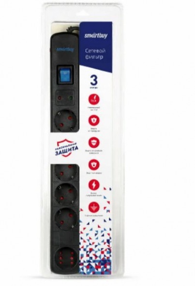 14690626052830 SMARTBUY (SBSP-50K-Pro) - 6 роз х 5,0 м - черный