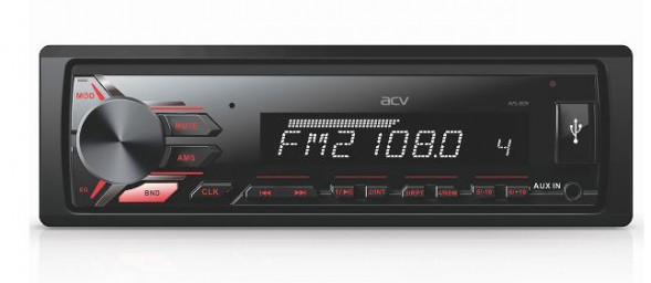 Автомагнитола ACV AVS-812R красный
